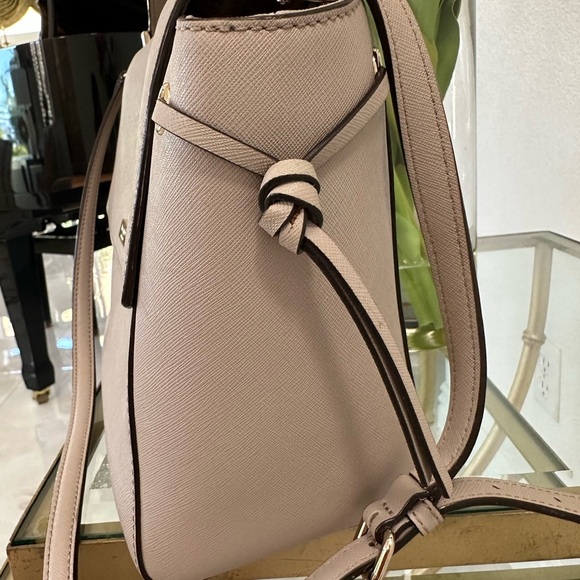 Kate Spade Beige Saffiano Texture Satchel - Picture 3 of 10